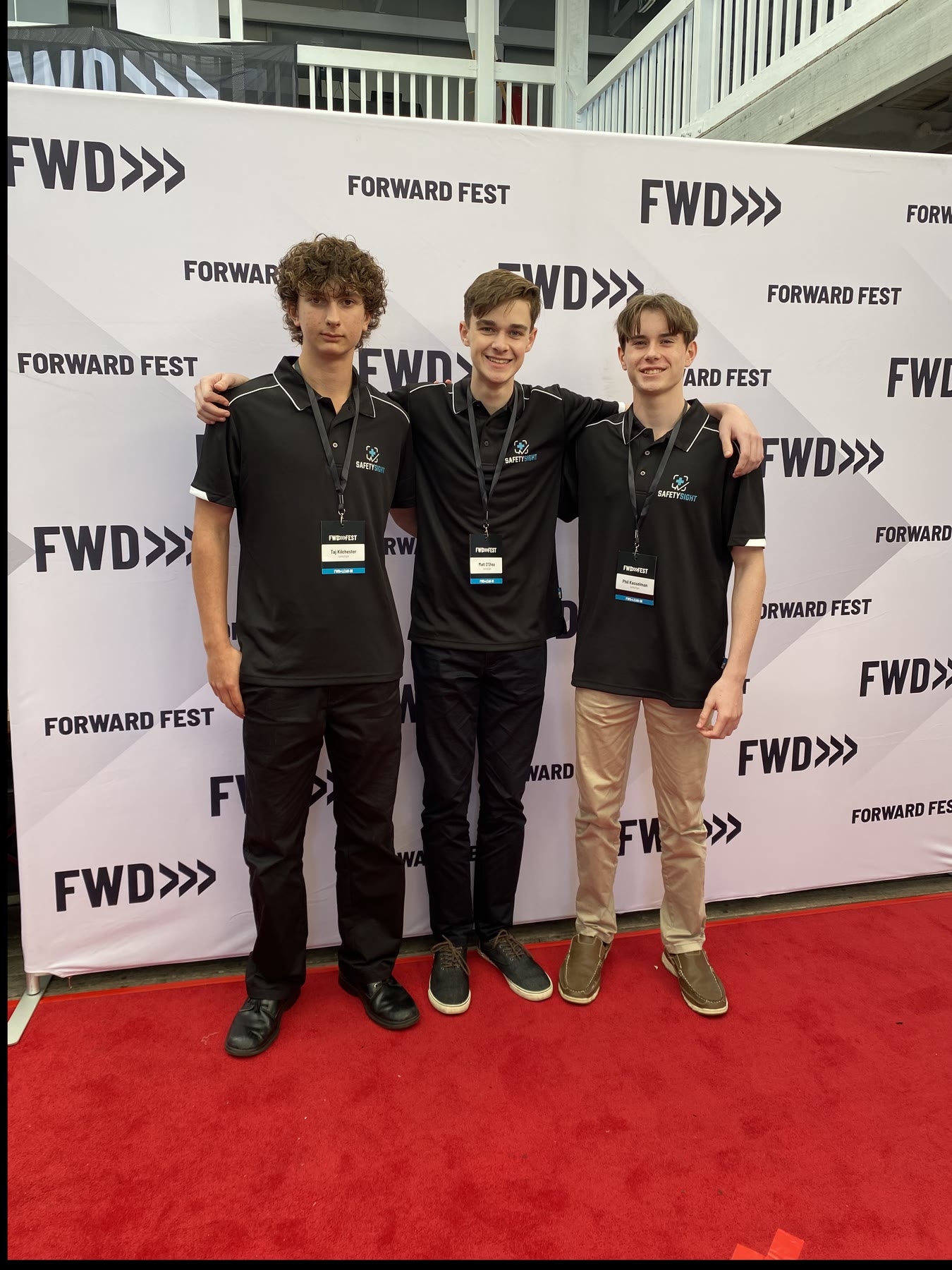 SafetySight founders Taj Kilchester, Matthew O'Shea, and Philip Kasselman